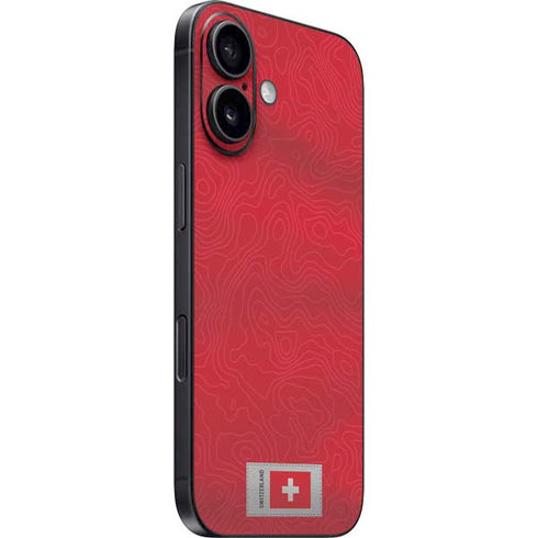 Switzerland Soccer Flag iPhone 16 Plus Skin